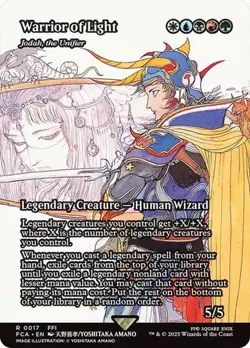 Warrior of Light MTG Final Fantasy FCA 0017 Rare NM Through The Ages - Image 1