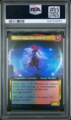 2025 MTG FINAL FANTASY KUJA, GENOME SORCERER/TRANCE KUJA, FATE DEFIED PSA 9 - Image 2