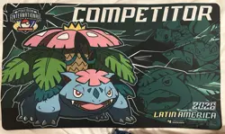 NEW Pokemon 2026 LAIC Mega Venusaur Competitor Playmat - Image 1