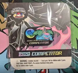 Pokemon 2026 LAIC Latin American International Mega Venusaur Competitor Pin - Image 1