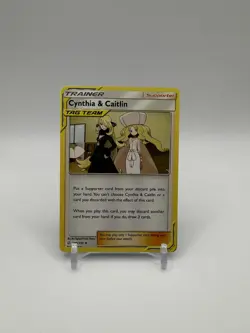POKEMON CYNTHIA & CAITLIN 189/236 UNCOMMON COSMIC ECLIPSE - Image 1