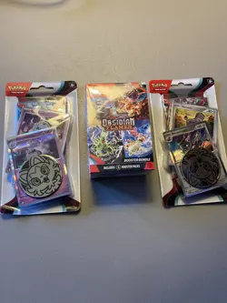 Pokemon TCG Obsidian Flames Booster Bundle + 2 Checklane Blisters 8 Packs New - Image 1