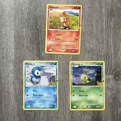 Pokemon TCG: Chimchar Turtwig Piplup Jumbo Cards- Celebrations 25th Anniversary - Image 1