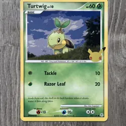 Pokemon TCG: Chimchar Turtwig Piplup Jumbo Cards- Celebrations 25th Anniversary - Image 4