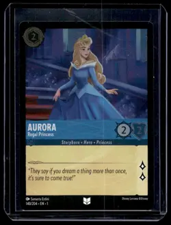 Disney Lorcana The First Chapter Aurora Regal Princess Foil 140/204 - Image 1