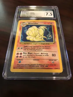 Ninetales 12/102 Base Set Holo (CGC 7.5, Near Mint+) - Image 2