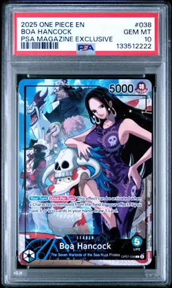 2025 ONE PIECE PROMOS PSA MAGAZINE EXCLUSIVE #038 BOA HANCOCK PSA 10 - Image 1