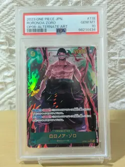 One Piece Card Roronoa Zoro Secret Parallel OP06-118 SEC PSA10 - Image 1