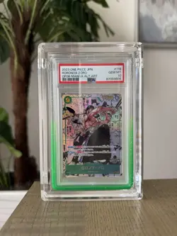 2023 ONE PIECE JAPANESE MANGA ALTERNATE ART OP06-118 RORONOA ZORO PSA 10 - Image 2