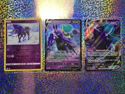 Pokemon TCG Chilling Reign Shadow Rider Calyrex: 075/198 VMAX; 074/198 V - Image 1