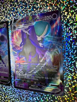 Pokemon TCG Chilling Reign Shadow Rider Calyrex: 075/198 VMAX; 074/198 V - Image 3