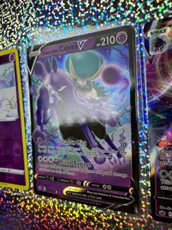 Pokemon TCG Chilling Reign Shadow Rider Calyrex: 075/198 VMAX; 074/198 V - Image 4