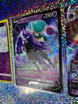 Pokemon TCG Chilling Reign Shadow Rider Calyrex: 075/198 VMAX; 074/198 V - Image 5