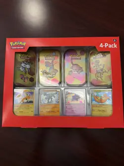 Pokemon TCG: Scarlet & Violet 151 Mini Tins 4 Pack SAMS CLUB SEALED IN HAND NEW - Image 1