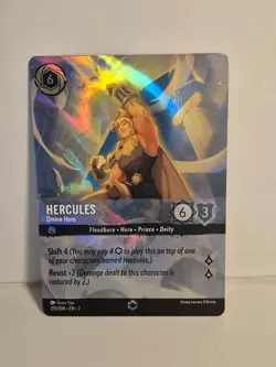 Hercules - Divine Hero (Enchanted) 215/204 Rise of the Floodborn Holo - Image 1