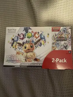 Pokemon TCG Prismatic Evolutions ETB Booster Bundle 2 Pack - New And Sealed - Image 1