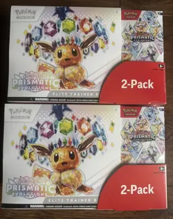 Pokemon TCG Prismatic Evolutions ETB Booster Bundle 2 Pack - New And Sealed - Image 1