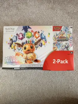 Pokemon TCG Prismatic Evolutions ETB Booster Bundle 2 Pack - New And Sealed - Image 1