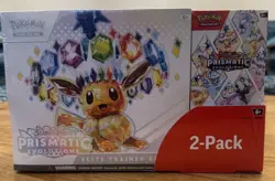 Pokemon TCG Prismatic Evolutions ETB Booster Bundle 2 Pack - New And Sealed - Image 1