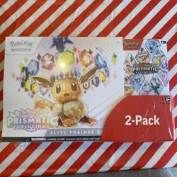 Pokemon TCG Prismatic Evolutions ETB + Booster Bundle 2 Pack - New And Sealed - Image 1