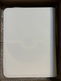 Pokemon Arceus Ultra Pro White Binder with Gold (20) 9 Pocket Page Slightly Used - Image 2