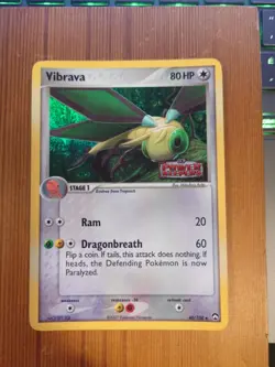Vibrava 40/108 Ex Power Keepers Reverse Holo Rare LP Pokemon Card - Image 1