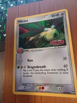 Vibrava 40/108 Ex Power Keepers Reverse Holo Rare LP Pokemon Card - Image 5