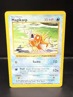 Pokemon TCG Magikarp Card 35/102 Shadowless WOTC Base Set 1999 - Image 3