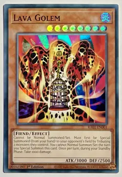 Lava Golem RA01-EN001 (NM) Super Rare 1st Edition Yu-Gi-Oh! TCG Card - Image 1