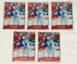 One Piece Nico Robin Judge Gold Stamped Vol.4 Cards (5x) OP05-010 English Foil - Image 1