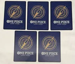 One Piece Nico Robin Judge Gold Stamped Vol.4 Cards (5x) OP05-010 English Foil - Image 2