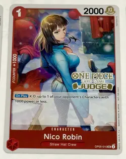 One Piece Nico Robin Judge Gold Stamped Vol.4 Cards (5x) OP05-010 English Foil - Image 5