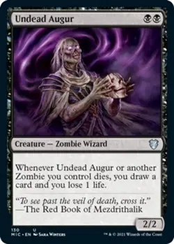 x4 Undead Augur U MTG Commander Innistrad: Midnight Hunt M/NM, English - Image 1