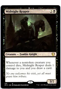 #125 Midnight Reaper MTG Commander: Innistrad: Midnight Hunt Rare - Image 1