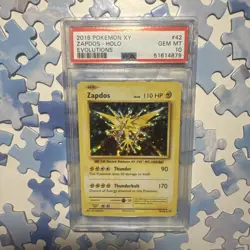2016 POKEMON XY EVOLUTIONS #42 ZAPDOS GEM MINT PSA 10 - Image 1