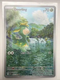 Pokemon TCG Deerling Holo Illustration Rare 091/086 White Flare English - Image 1