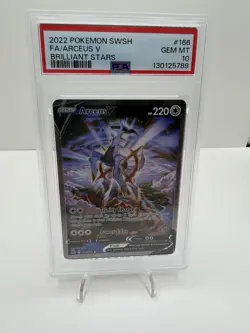 Pokemon TCG Arceus V 2022 166/172 PSA 10 Brilliant Stars - Image 1