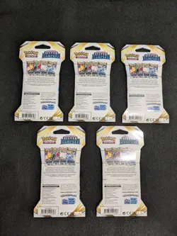 Pokemon TCG: Silver Tempest Sleeved Booster Pack - Factory Sealed Lot of 5 - Image 2
