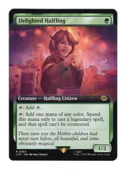 MTG Delighted Halfling (363/479) The Lord of the Rings Tales of Middle-earth NM - Image 1