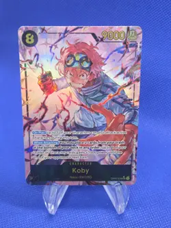 One Piece A Fist of Divine Speed Koby OP11-119 Alternate Alt Parallel Art SEC NM - Image 1