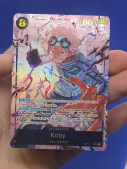 One Piece A Fist of Divine Speed Koby OP11-119 Alternate Alt Parallel Art SEC NM - Image 2