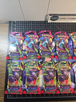 Pokemon TCG Phantasmal Flames (x4 ART SETS) Sleeved Booster Pack "LOT X 16" ! 🔥 - Image 2
