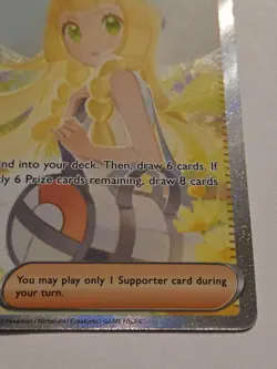 Lillie's Determination 184/132 NM/LP Mega Evolution SIR English Pokemon TCG - Image 5