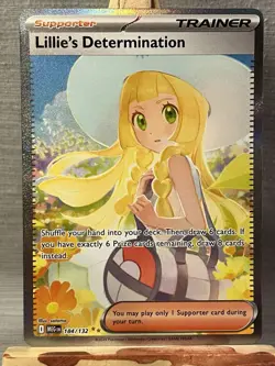 Pokemon TCG Lillie’s Determination 184/132 SIR Mega Evolutions NM/M - Image 1