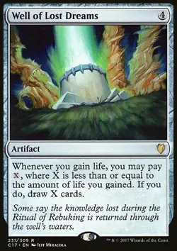 Magic the Gathering MTG Well of Lost Dreams (231) Commander 2017 LP - Image 1