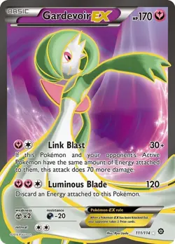 Gardevoir EX - 111/114 - Pokemon Steam Siege XY Full Art Ultra Rare Card NM - Image 1