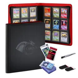 Pokemon Card Binder - Top Loader Binder 9 Pocket Case Holds 252 Cards, PU Top... - Image 1