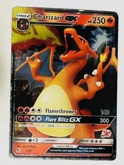 Pokemon Charizard GX 9/68 Ultra Rare Hidden Fates Card (Has Minor Corner Crease) - Image 1