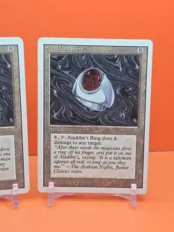 🟤🟤 (2) 1994 Magic The Gathering ALADDINS RING REVISED 3RD EDITION PLAYED 🟤🟤 - Image 3