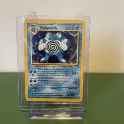 Poliwrath 13/102 Pokemon Card TCG Base Set Unlimited Holo Rare - Image 1